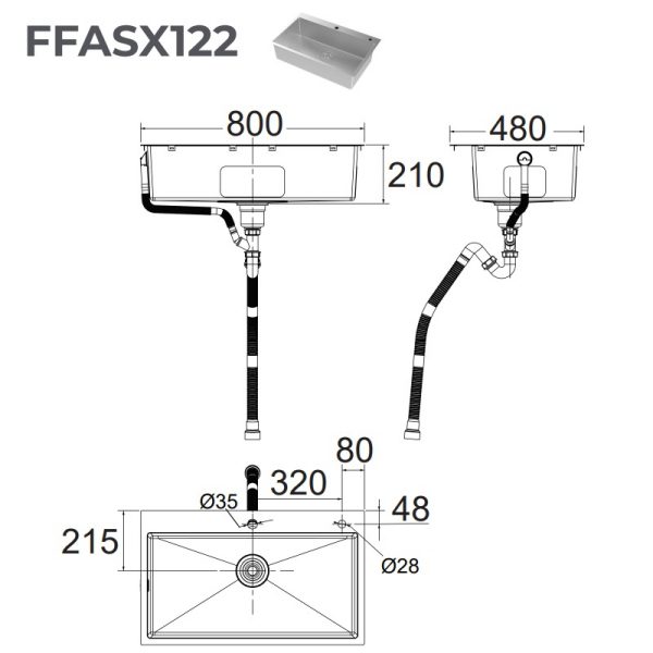 Chậu rửa bát American Standard FFASX122