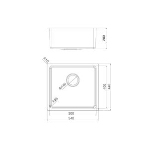 Chậu rửa chén Malloca MS 6044