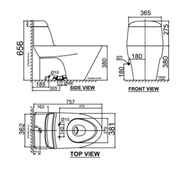Bồn cầu nắp điện tử American Standard VF-2011PR