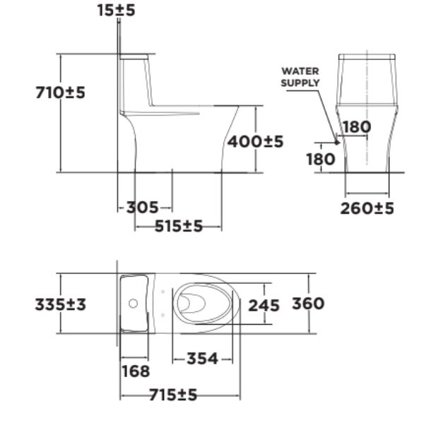 Bồn cầu American rửa cơ Flexio VF-2530S