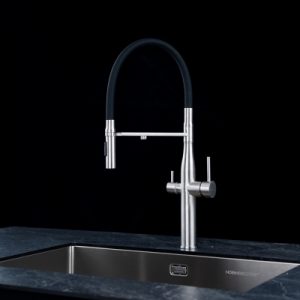 Vòi rửa chén NOBINOX VIVO NX570 ống mềm nóng lạnh 3 đường nước