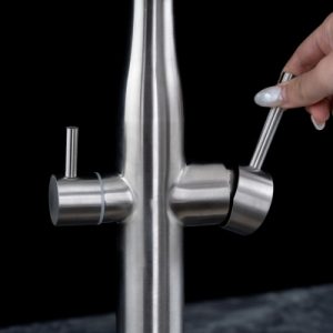 Vòi rửa chén NOBINOX VIVO NX570 ống mềm nóng lạnh 3 đường nước