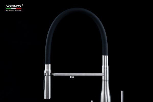 Vòi rửa chén NOBINOX VIVO NX570 ống mềm nóng lạnh 3 đường nước