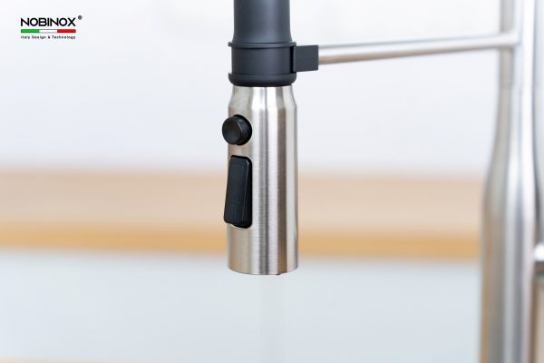 Vòi rửa chén NOBINOX ALTO NX550 ống mềm nóng lạnh