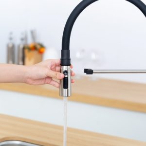 Vòi rửa chén NOBINOX ALTO NX550 ống mềm nóng lạnh