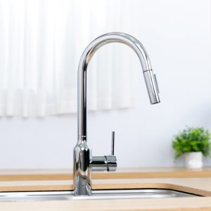 Vòi rửa chén NOBINOX AQUA NX660 dây rút nóng lạnh