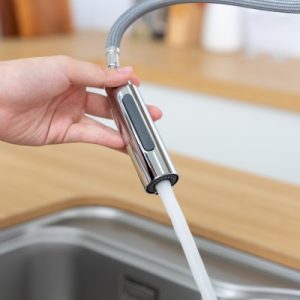 Vòi rửa chén NOBINOX AQUA NX660 dây rút nóng lạnh