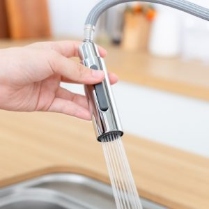 Vòi rửa chén NOBINOX AQUA NX660 dây rút nóng lạnh