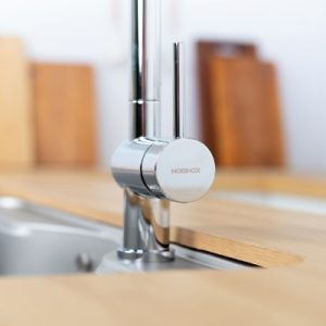 Vòi rửa chén NOBINOX BIANCO NX600 dây rút nóng lạnh