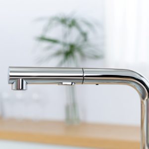 Vòi rửa chén NOBINOX BIANCO NX600 dây rút nóng lạnh