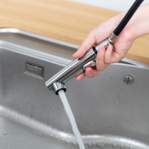 Vòi rửa chén NOBINOX BIANCO NX600 dây rút nóng lạnh