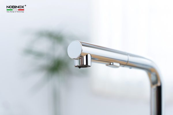 Vòi rửa chén NOBINOX BIANCO NX600 dây rút nóng lạnh