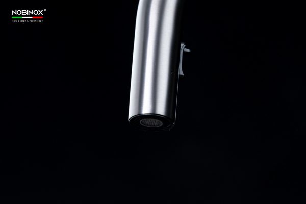 Vòi rửa chén NOBINOX FORTE NX887 dây rút nóng lạnh