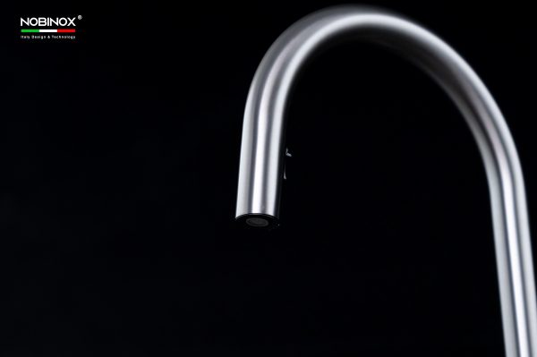 Vòi rửa chén NOBINOX FORTE NX887 dây rút nóng lạnh