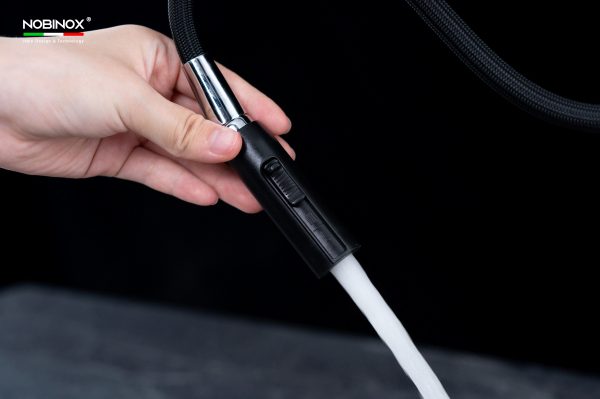 Vòi rửa chén NOBINOX FORTE NX887 dây rút nóng lạnh