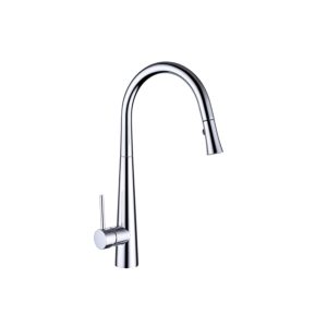 Vòi rửa chén NOBINOX LOTUS 640 dây rút nóng lạnh