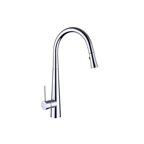 Vòi rửa chén NOBINOX LOTUS 640 dây rút nóng lạnh