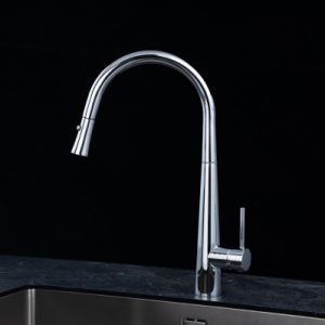 Vòi rửa chén NOBINOX LOTUS 640 dây rút nóng lạnh