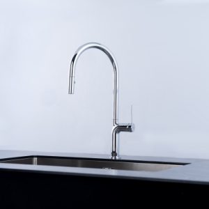 Vòi rửa chén NOBINOX TIGO NX830 dây rút nóng lạnh