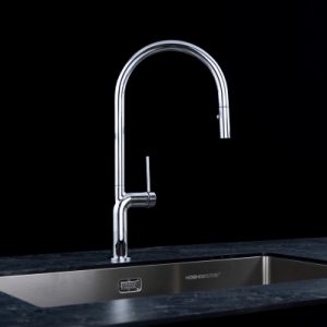 Vòi rửa chén NOBINOX TIGO NX830 dây rút nóng lạnh