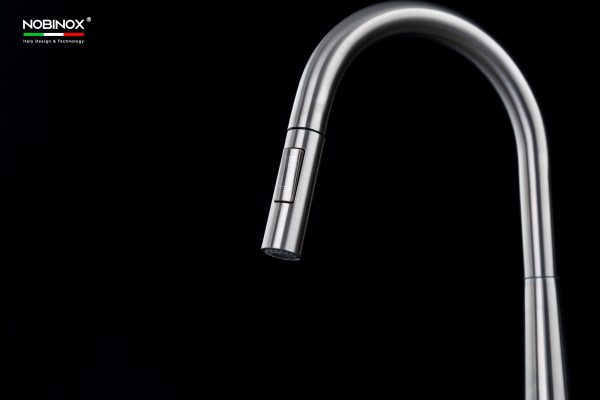 Vòi rửa chén NOBINOX WINTO NX501 dây rút nóng lạnh