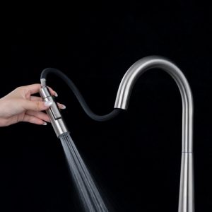 Vòi rửa chén NOBINOX WINTO NX501 dây rút nóng lạnh