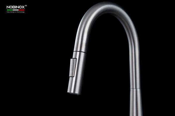 Vòi rửa chén NOBINOX WINTO NX501 dây rút nóng lạnh