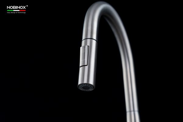 Vòi rửa chén NOBINOX WINTO NX501 dây rút nóng lạnh