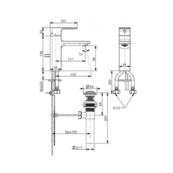 Vòi lavabo American Standard WF-1301WS
