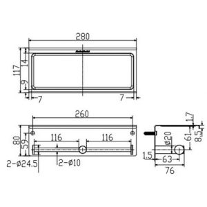 Bản vẽ Lô giấy vệ sinh đôi American Standard WF-1499