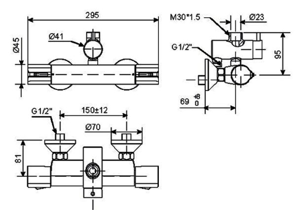 Vòi sen cây American Standard WF-4948