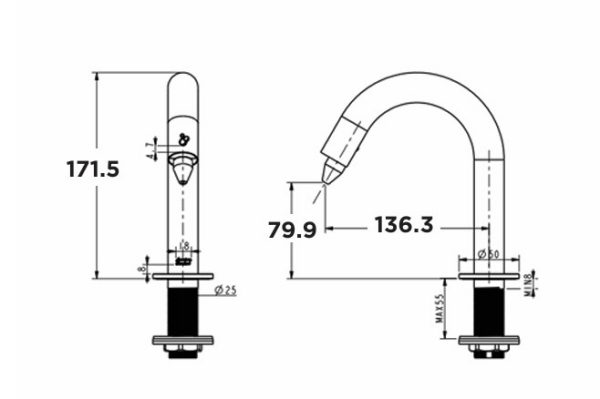 Vòi xà phòng cảm ứng American Standard WF-8102