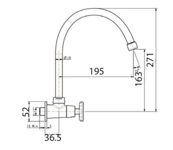 Vòi rửa bát American Standard WF-T707 lạnh