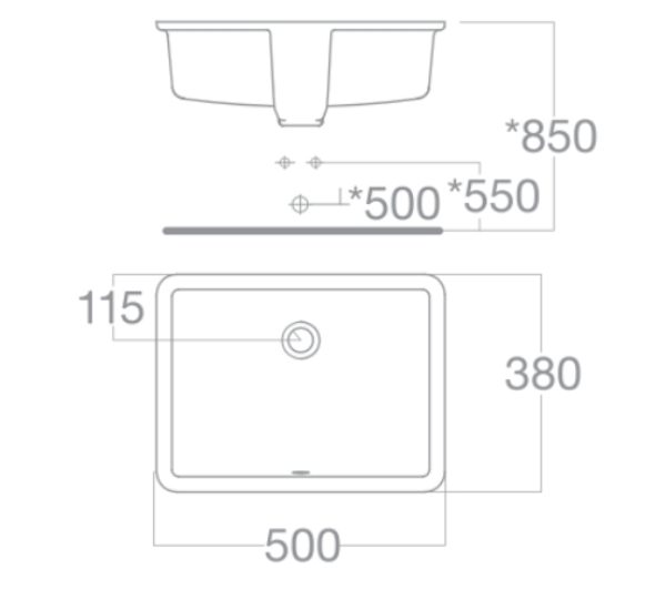 Chậu rửa mặt lavabo âm bàn American Standard WP-F514