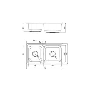 Chậu rửa chén MALLOCA MS 2076EP