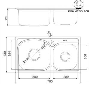 Chậu rửa chén MALLOCA MS 1011P