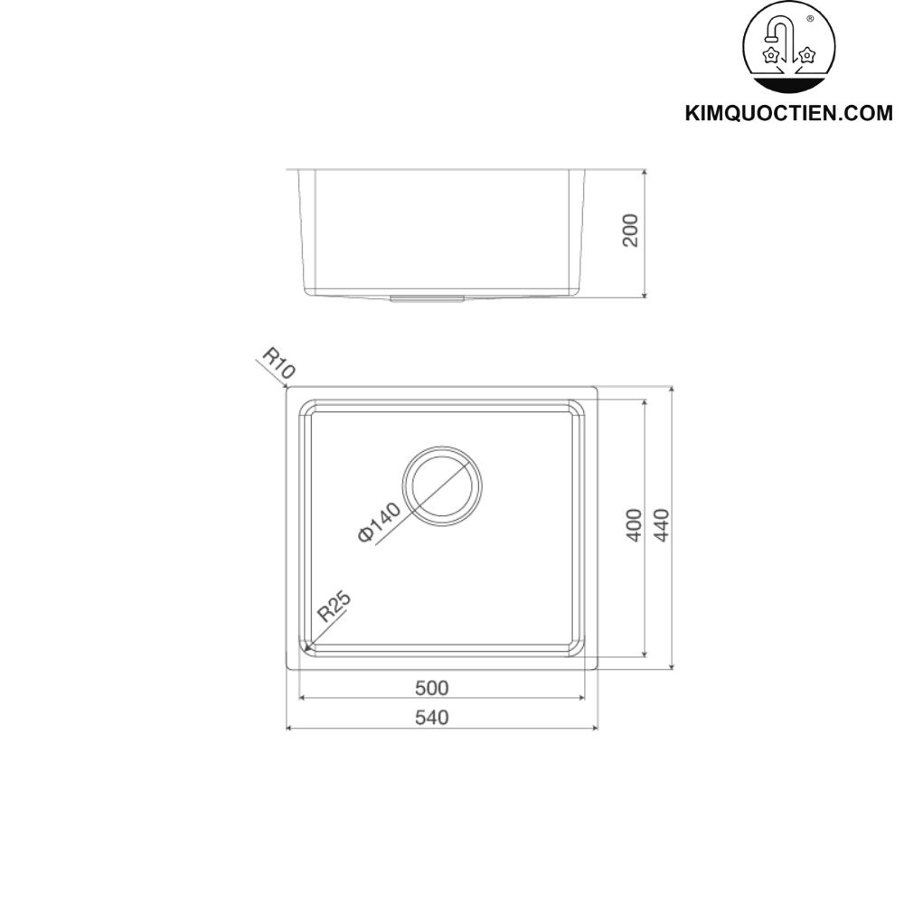 Chậu rửa chén Malloca MS 6044