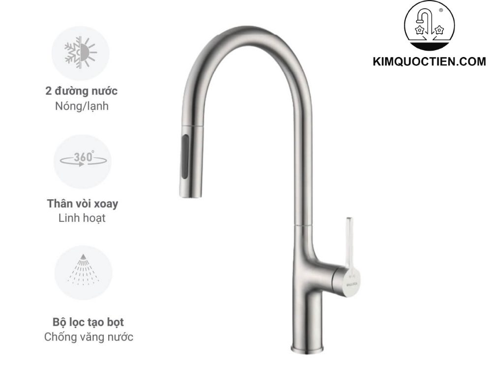 Vòi rửa Malloca K1726-SS