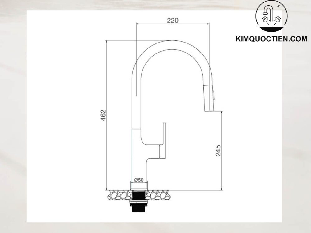 Vòi rửa Malloca K1726-SS