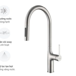 Vòi rửa chén MALLOCA K1726-SS