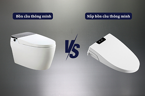 So sánh nắp bồn cầu điện tử Washlet Toto